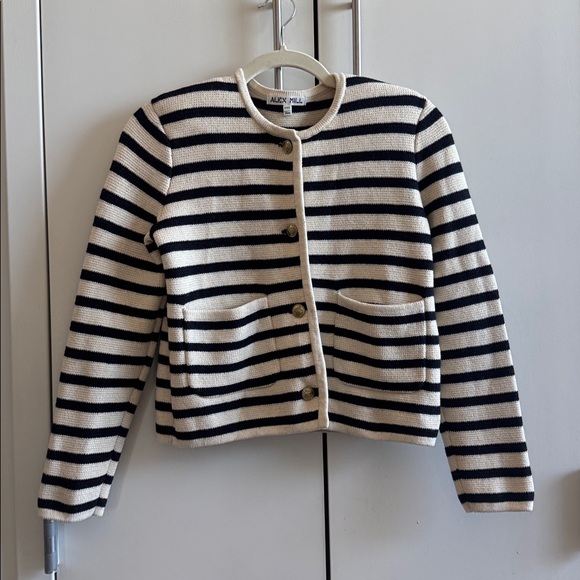 Alex Mill Paris Sweater Jacket in Stripe - Picture 4 of 12